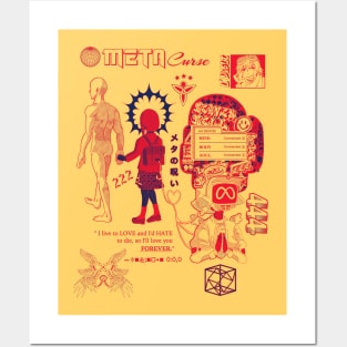 Meta Curse (red) Posters and Art